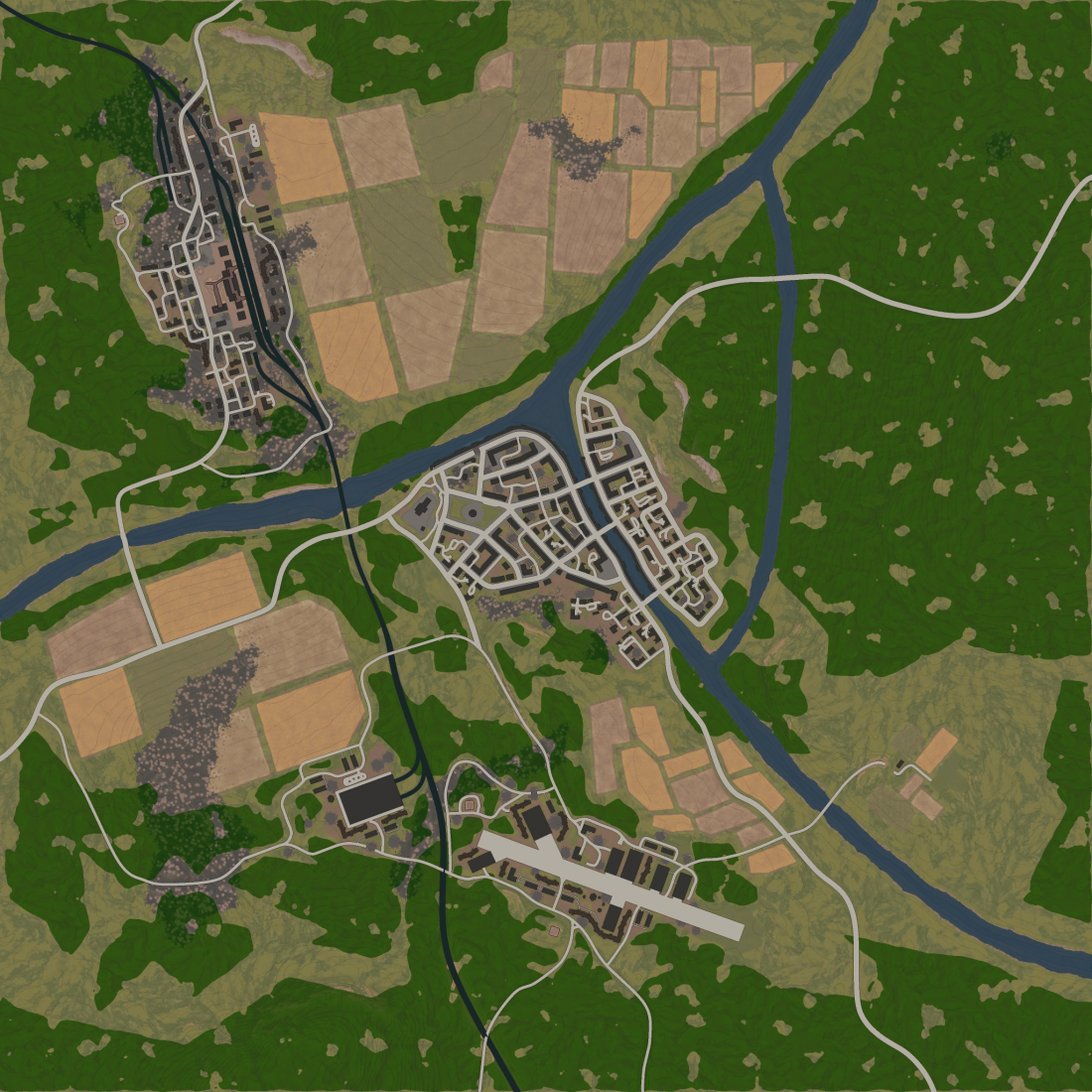 airfield 小型飞机场入侵omer 俄梅珥入侵north/south 北为正序,南为