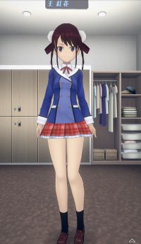 私立若叶女子高中制服（王红花正面）.jpg