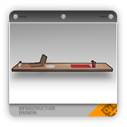 披萨店用快餐吧台