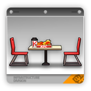 肯德基双人聚餐桌