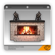 砖砌燃木壁炉