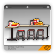 肯德基共享吧台桌