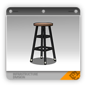 披萨店用高脚凳