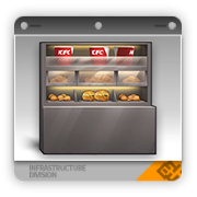 肯德基食品陈列柜