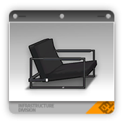 黑色简装矮沙发(左)