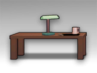 木制长桌（台灯）
