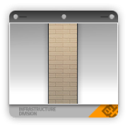 披萨店用砌砖型墙纸