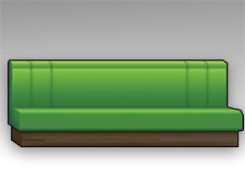 绿色双人沙发