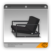 黑色简装矮沙发(右)