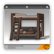 原木沙发高架床