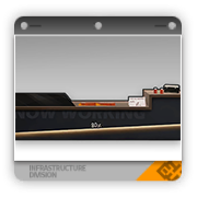 披萨店用黑色收银台