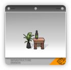 带绿植小边桌.png
