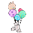 白兔兔气球.gif