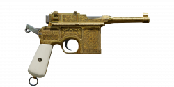 Mauser c96 gold gun.png