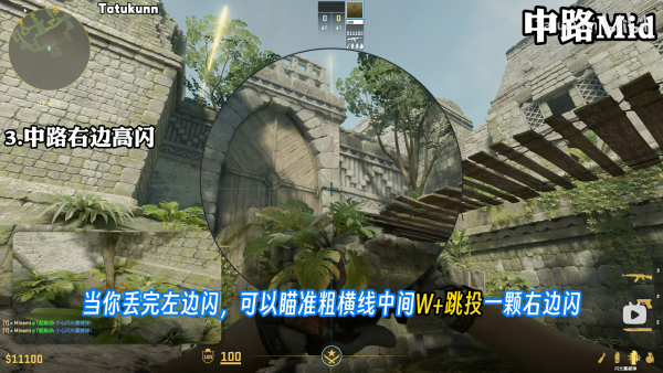 Jee单向闪准心锚点示意图