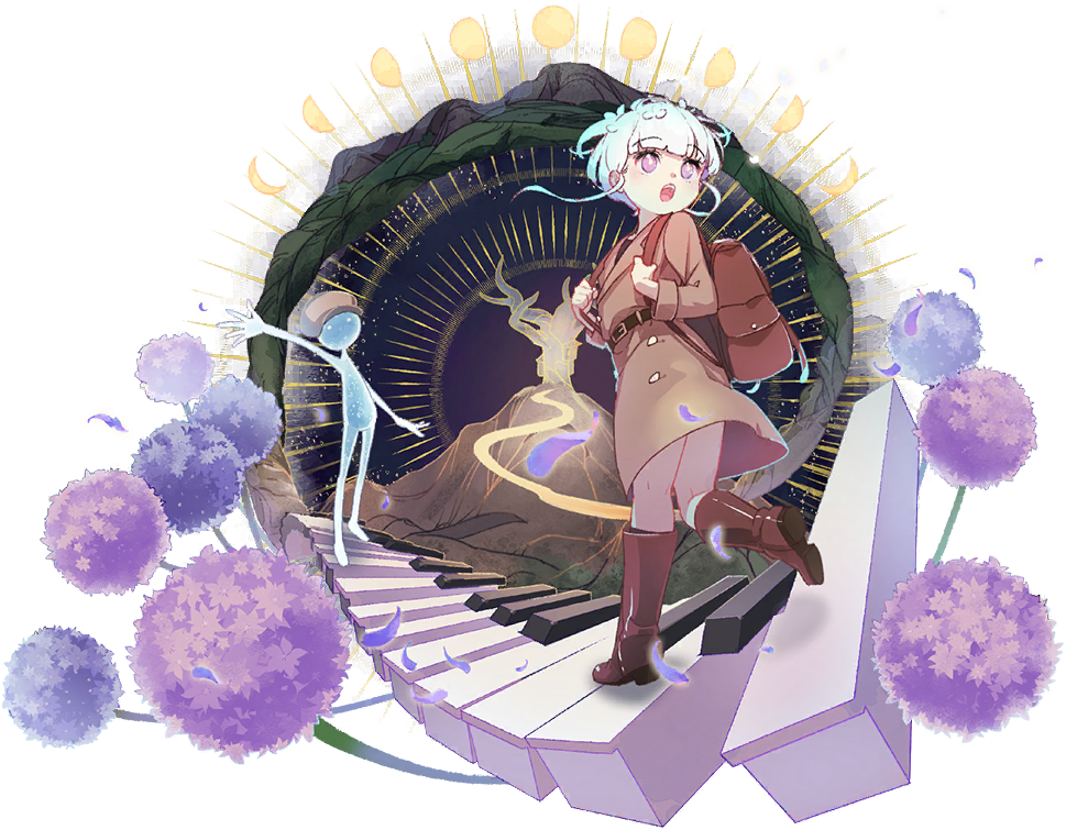 Deemo's Flight II:Rain-chartArt.png
