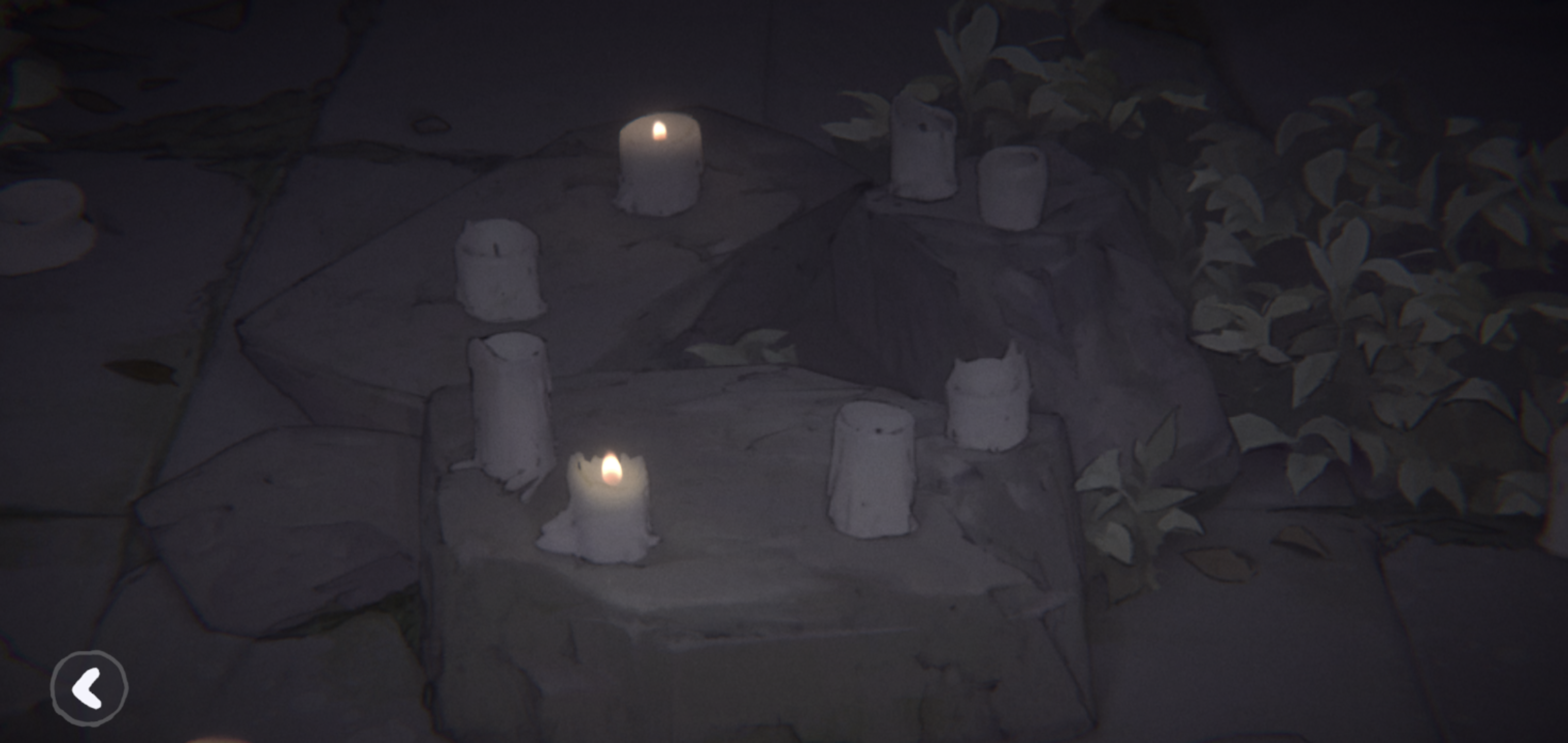 Candles in the statue room.png
