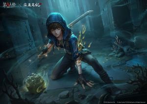 第五人格×盗墓笔记联动第一弹宣传图 佣兵-张起灵.jpg
