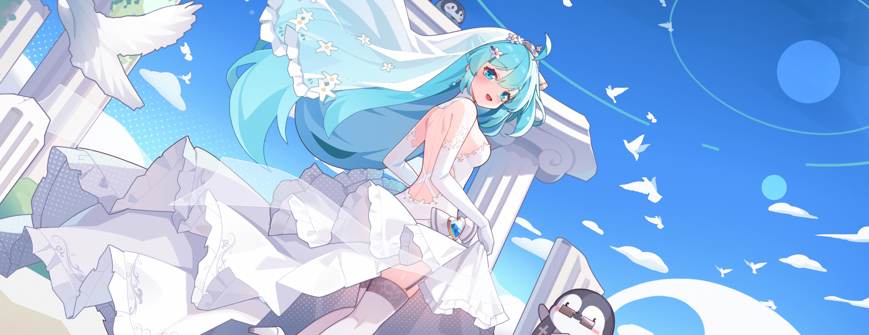 盲盒派对-角色服装-企鹅少女-蓝色晴空.png