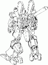 ORX-013 Gundam Mk.V Back View Lineart.gif