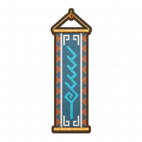 蓝色织物墙饰.png
