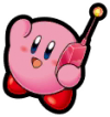 Kirby on the Phone Sticker.png