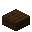 Invicon Dark Oak Slab.png：Minecraft中Dark Oak Slab的精灵图，链接到木台阶，描述：深色橡木台阶
