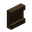 Invicon Dark Oak Shelf.png：Minecraft中Dark Oak Shelf的精灵图，链接到展示架，描述：深色橡木展示架