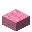 Invicon Pink Wool Slab.png：Minecraft中Pink Wool Slab的精灵图，链接到羊毛台阶，描述：粉红色羊毛台阶