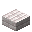 Invicon Pale Oak Slab.png：Minecraft中Pale Oak Slab的精灵图，链接到木台阶，描述：苍白橡木台阶