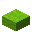 Invicon Lime Wool Slab.png：Minecraft中Lime Wool Slab的精灵图，链接到羊毛台阶，描述：黄绿色羊毛台阶