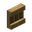Invicon Oak Shelf.png：Minecraft中Oak Shelf的精灵图，链接到展示架，描述：橡木展示架