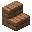 Invicon Jungle Stairs.png：Minecraft中Jungle Stairs的精灵图，链接到木楼梯，描述：丛林木楼梯