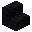 Invicon Black Wool Stairs.png：Minecraft中Black Wool Stairs的精灵图，链接到羊毛楼梯，描述：黑色羊毛楼梯
