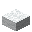 Invicon White Wool Slab.png：Minecraft中White Wool Slab的精灵图，链接到羊毛台阶，描述：白色羊毛台阶
