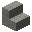 Invicon Light Gray Wool Stairs.png：Minecraft中Light Gray Wool Stairs的精灵图，链接到羊毛楼梯，描述：淡灰色羊毛楼梯