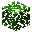 Invicon Dark Oak Leaves.png：Minecraft中Dark Oak Leaves的精灵图，链接到树叶，描述：深色橡树树叶