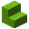 Invicon Lime Wool Stairs.png：Minecraft中Lime Wool Stairs的精灵图，链接到羊毛楼梯，描述：黄绿色羊毛楼梯