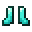 Invicon Diamond Boots.png：Minecraft中Diamond Boots的精灵图，链接到盔甲，描述：钻石靴子 穿在脚上时： +3 护甲值 +2 盔甲韧性