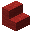 Invicon Red Wool Stairs.png：Minecraft中Red Wool Stairs的精灵图，链接到羊毛楼梯，描述：红色羊毛楼梯