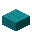 Invicon Cyan Wool Slab.png：Minecraft中Cyan Wool Slab的精灵图，链接到羊毛台阶，描述：青色羊毛台阶