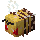 Bee with nectar (angry) BE1.gif