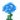 淡蓝色荧光花