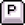 Icon of the p button