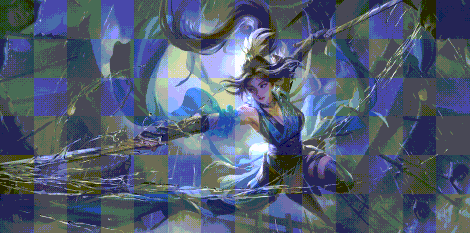 倾天泻雨-王异 待机动作.gif