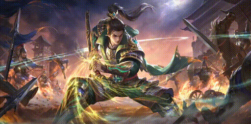 濡须奋军-朱桓 待机动作.gif