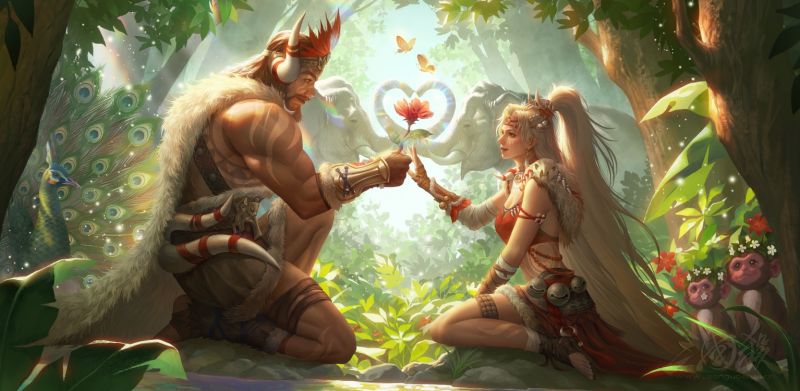 文件:灵犀豫豫丨孟获-祝融-全幅.jpg