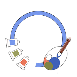 染色画具头像框的头像