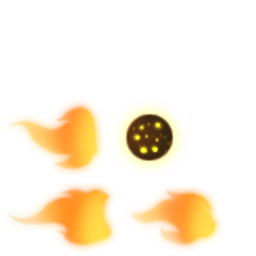 橙色火焰豌豆子弹