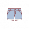 随性短裤·蓝图标